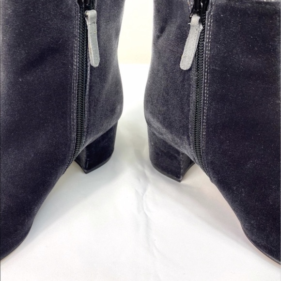 J. CREW Hadley Blue Velvet Ankle Boots - Picture 6 of 11